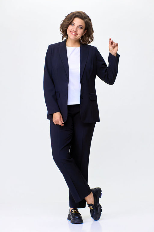 Костюм БелЭльСтиль 203/596 темно-синий однотон  фото 8