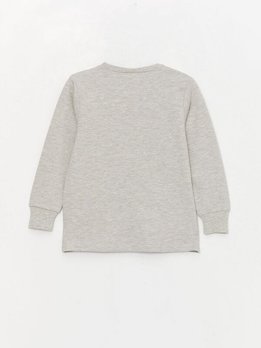 Bisiklet Yaka Bask?l? Uzun Kollu Erkek ?ocuk Pijama Tak?m? - Waikiki фото 3