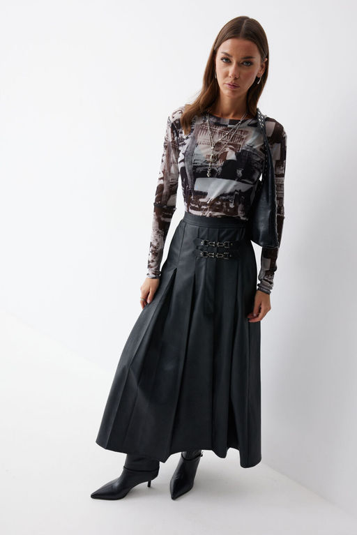 Юбка LYUSHe 4223 черный  фото 5