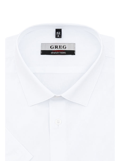 Сорочка мужская короткий рукав GREG 100/207/ZN STRETCH  фото 3