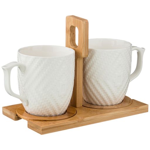 НАБОР ИЗ 2-Х КРУЖЕК LEFARD NATIVE 360МЛ. НА ПОДСТАВКЕ 26,5*11,5*15 СМ  фото 3