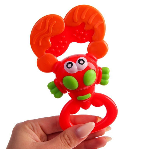 Погремушка «Крабик» с эластичными элементами, Крошка Я