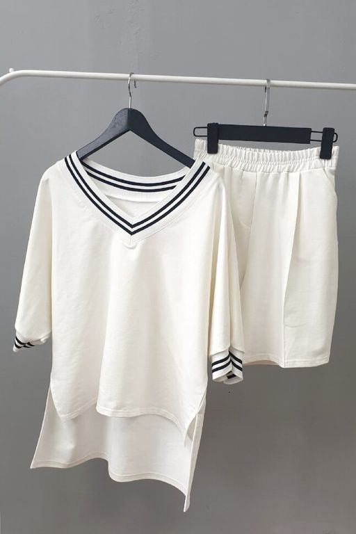 95% хлопок, 5% лайкра. Костюм цвет молочный - Knitka wear фото 5