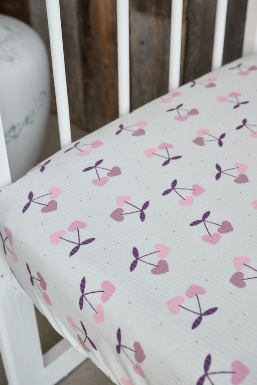 Простынь на резинке детская 120*60 для новорожденных