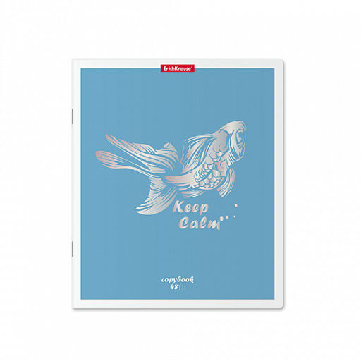 Цена за 5 шт. Тетрадь общая ученическая ErichKrause Рыбки, 48 листов, клетка, голография_MIX-PACK  фото 5