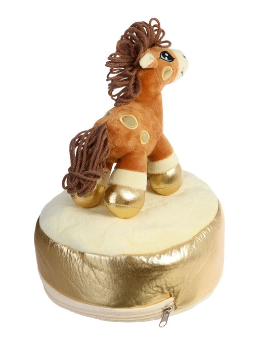 Мягкая игрушка - конфетница Веселая лошадка, 21 см