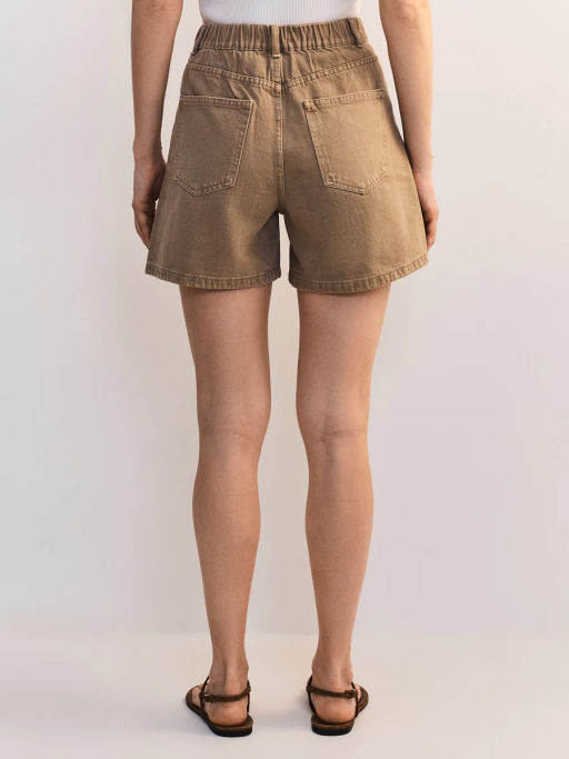 Джинсовые шорты А-силуэта с эластичным поясом ZR2605092307-62 / Zarina