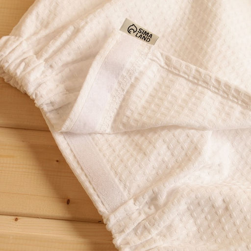 Килт с карманом для бани и сауны, 150х60 см, вафельное, 250г/м - Добропаровъ фото 2