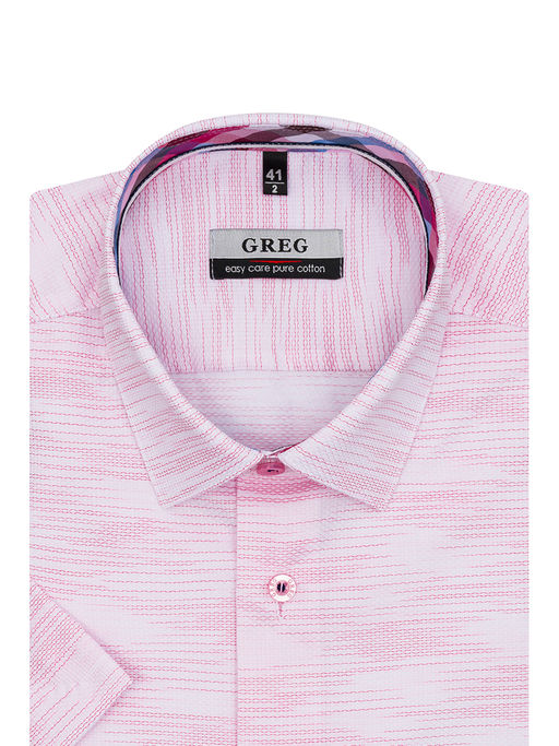 Сорочка мужская короткий рукав GREG 613/201/6295/Z/1p  фото 2