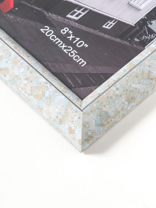 Фоторамка пластик 20х25 см "Марокканская мозаика" оттенки голубого 29,8х25х2 см