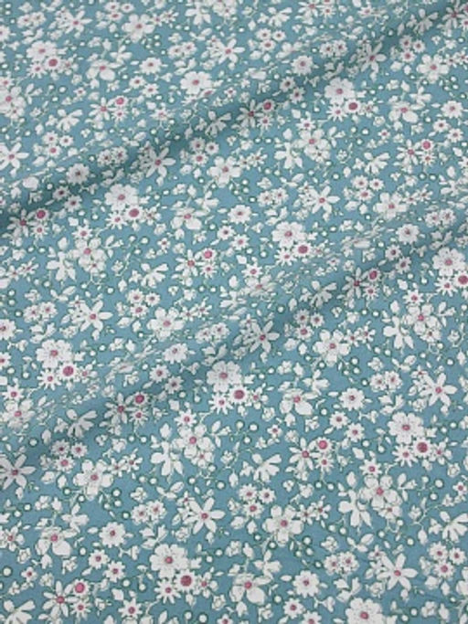 Штапель Малика цв.бирюзово-зеленый винтаж-2, СОРТ2, ш.1.42м, вискоза-100%, 90гр/м.кв - Купава фото 8