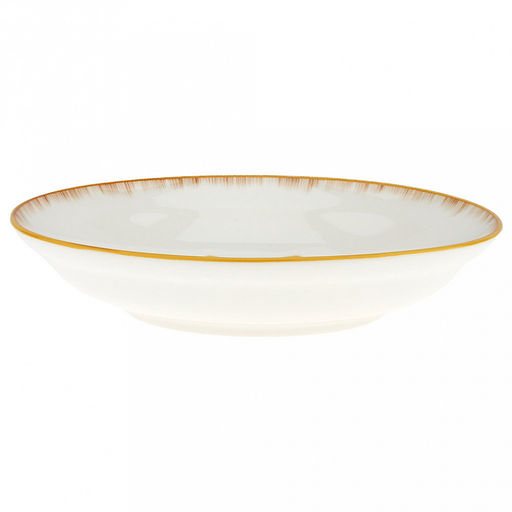 Солнечный город Тарелка глубокая фарфоровая д176мм h35мм, 420мл, с деколью, отводка (Китай) - Домашняя мода фото 3