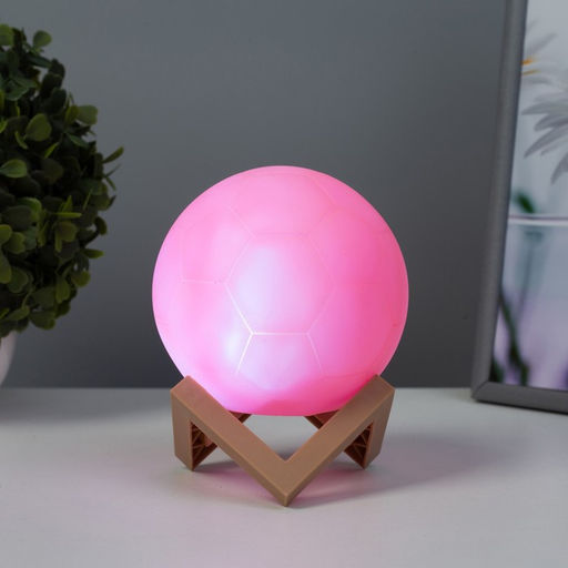 Ночник «Мячик» LED МИКС от батареек 3xLR=44 белый 10×10×10 см RISALUX