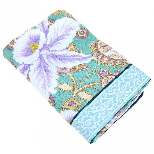 "Япония-2014" Полотенце махровое 70х140см, плотность 300гр/м2, 100% хлопок, "Фантазия", зеленый, Bolangde (Китай)