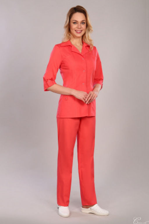 Костюм женский 145 CVC. Цвет: коралловый - Стильб фото 2