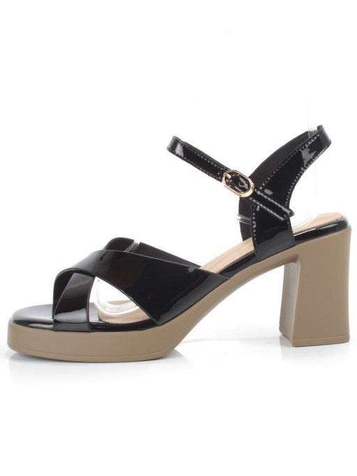 08-PEAG87-2 BLACK Босоножки женские (натуральная кожа) - Фабричный китай фото 4