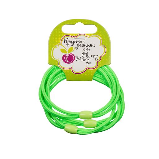 CHERRY MARY R6017 Набор резинок для волос 5 х 3 шт. СК/Распродажа №02 зеленый