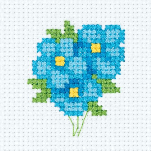 Klart набор для вышивания 8-354 Нежные незабудки 8 х 9 см