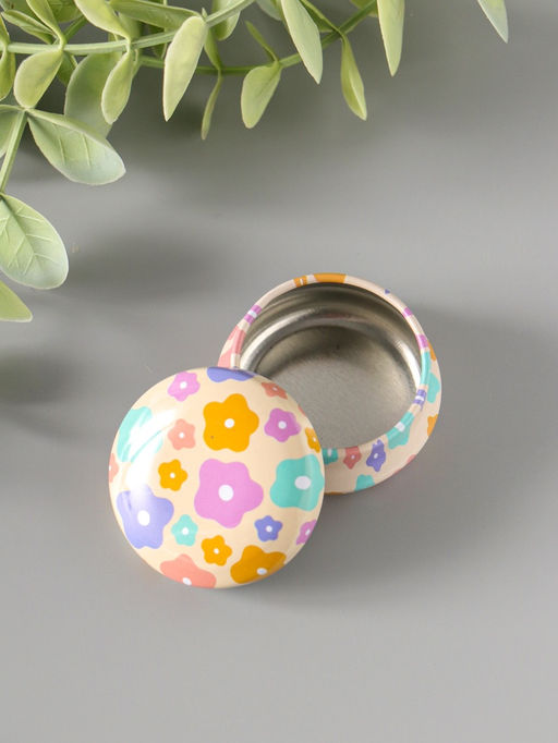 Набор шкатулок для украшений «Полевые цветы», 12 шт., мини, металл, круглая, 4×4×2 см