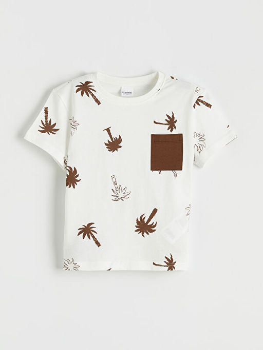 Bask?l? Erkek ?ocuk ?ortlu Pijama Tak?m?