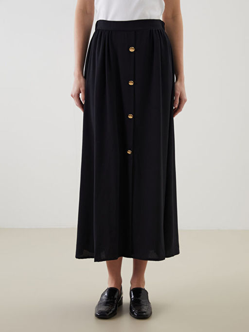 Beli Lastikli Krep Kad?n Etek