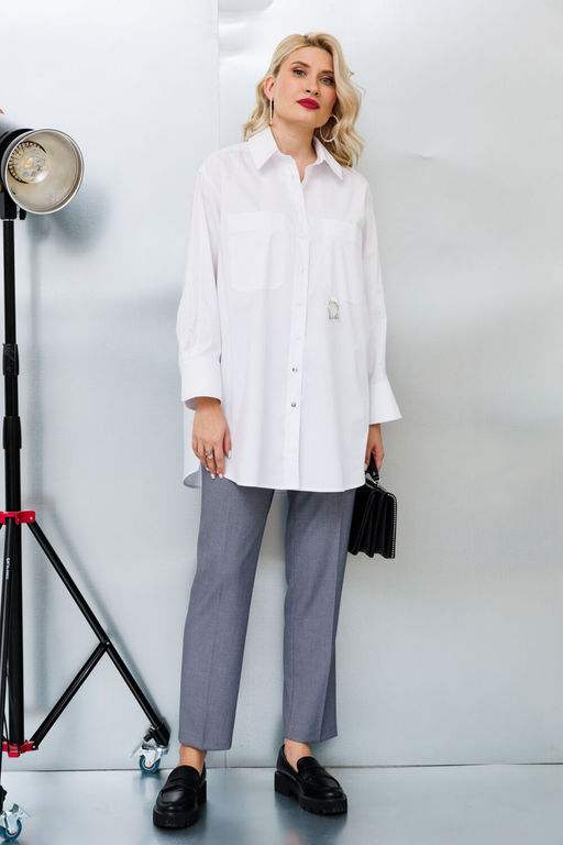 Рубашка KOKOdea 213540.1 белый  фото 2