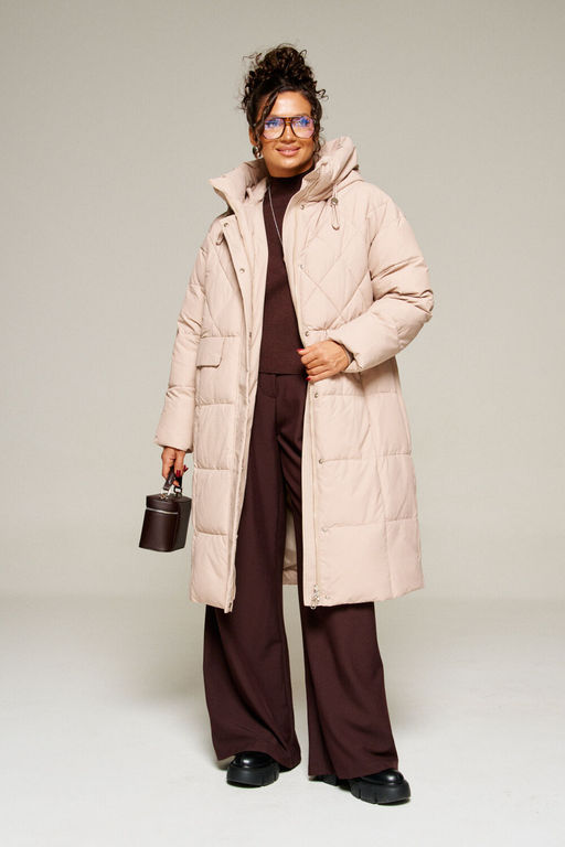 Пальто Beautiful Free 8016 песочный