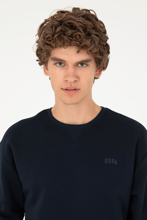 Мужской темно-синий базовый свитшот - U.s. polo assn фото 2