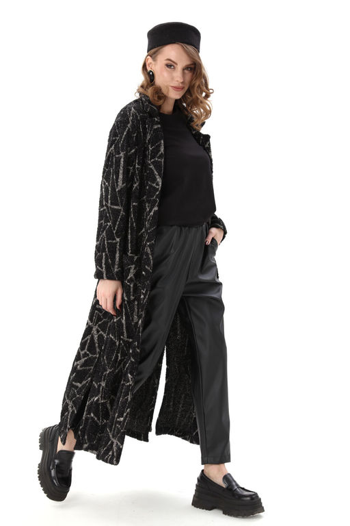 Костюм NIKVA н1003-1 чёрная геометрия и чёрный  фото 6