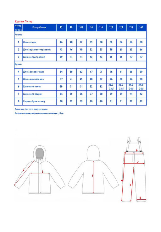Костюм (куртка + брюки) утепленный д/мал. Питер - Oldos фото 11