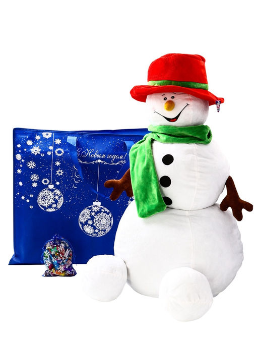 Сладкий новогодний подарок Снеговик, конфеты + игрушка, 300 г - Simaland фото 2