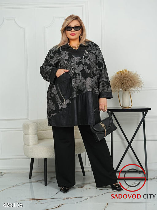 Туника женская из ткани жаккард