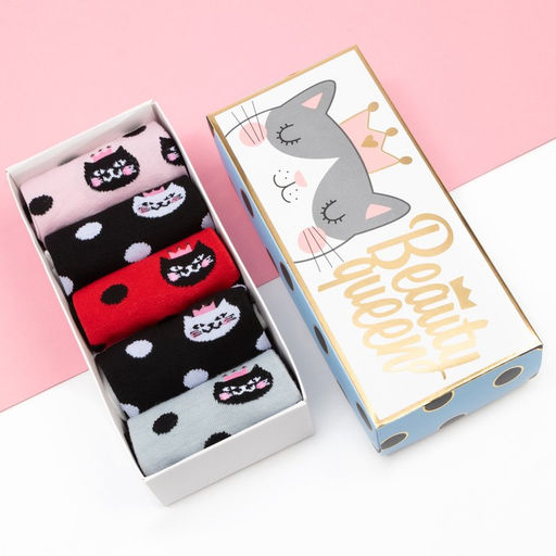 Носки женские KAFTAN Beauty queen, набор 5 пар, размер 36-39