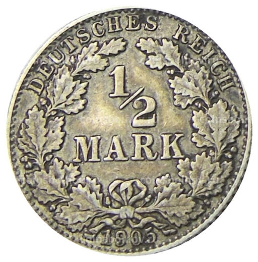 1/2 марки 1905 года D Германия