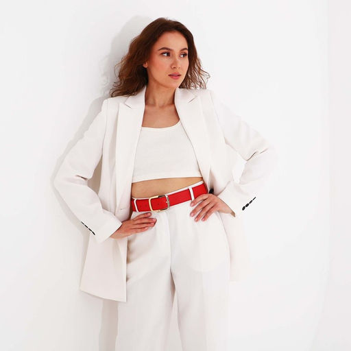 Ремень женский, ширина 3.8 см, винт, пряжка металл, цвет красный - Simaland фото 3