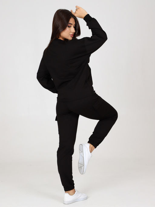СК-2304 ЖЕНСКИЙ СПОРТИВНЫЙ КОСТЮМ (Черный) - А-дина фото 6