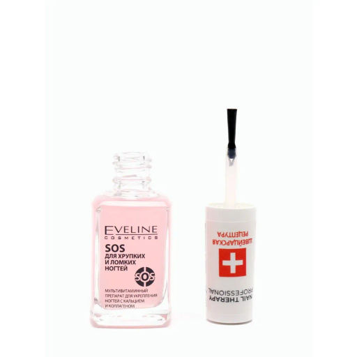 Eveline Препарат мультивитаминный для лечения хрупких и ломких ногтей Eveline Nail Therapy SOS, с кальцием, 12мл  фото 5