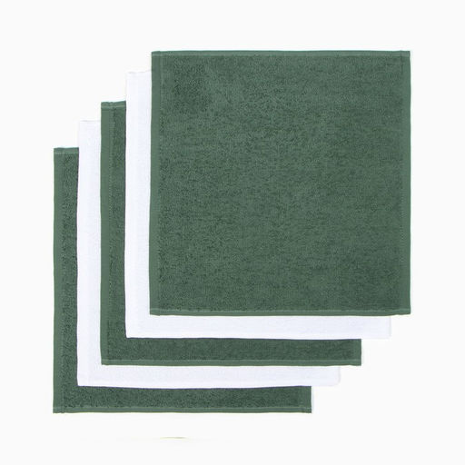 Набор махровых полотенец Этель «Лесные жители» 30×30 см - 5 шт., 100% хл, 340 г/м²