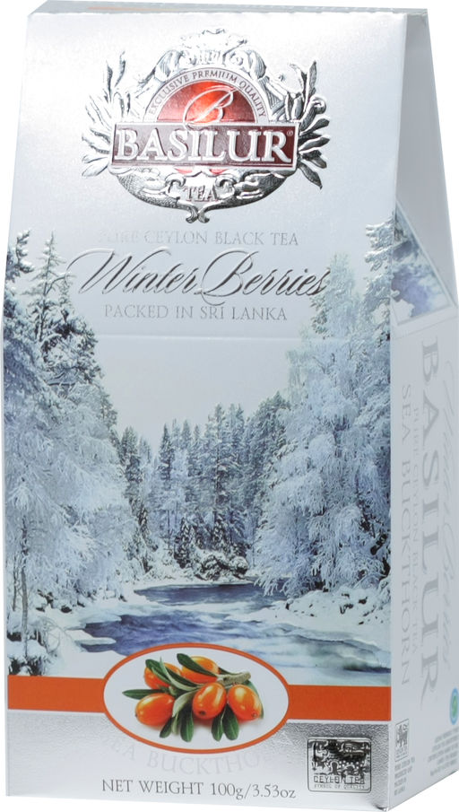 BASILUR. Новый год. Winter Berries. Облепиха 100 гр. карт.упаковка