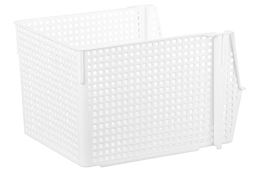 Корзинка для хранения 10 л 29,5*25*18 см Лофт штабелируемая, белая (модель 850006) - Elan gallery фото 3