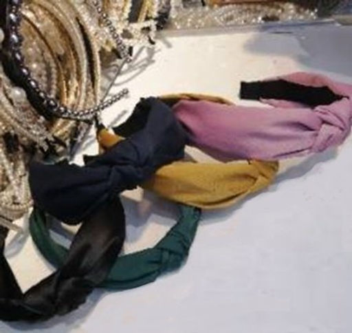 Ободок для волос ткань / GTS-12 /уп.12/черный - Галеонтрейд фото 2