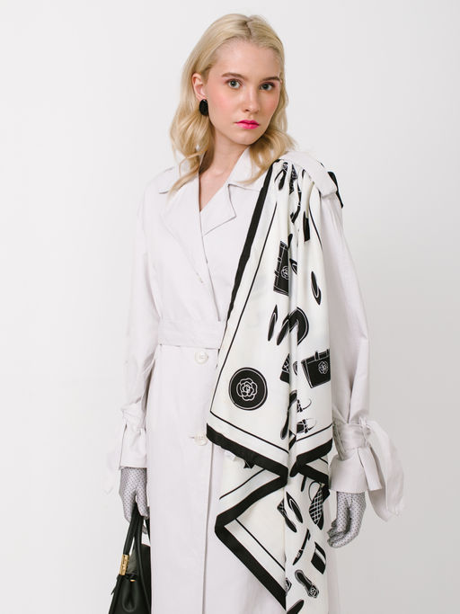 Большой, мягкий, тонкий и очень нежный двусторонний платок - Tantino фото 4