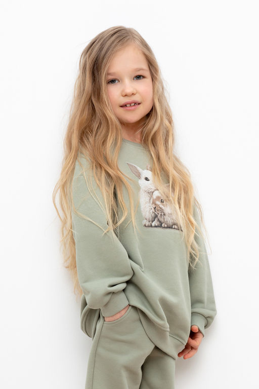 CROCKID, Джемпер. Цвет: оливковый хаки к437