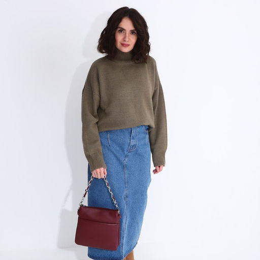 Сумка кросс-боди на молнии, цвет бордовый - Simaland фото 8