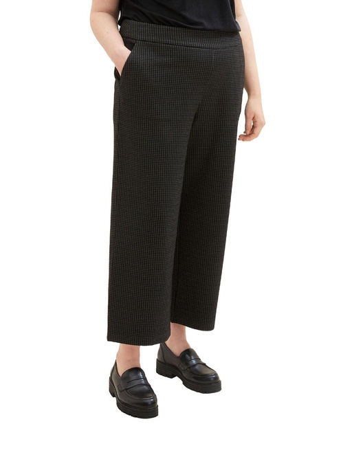 Брюки кулот, черно-серые - Tom tailor фото 3