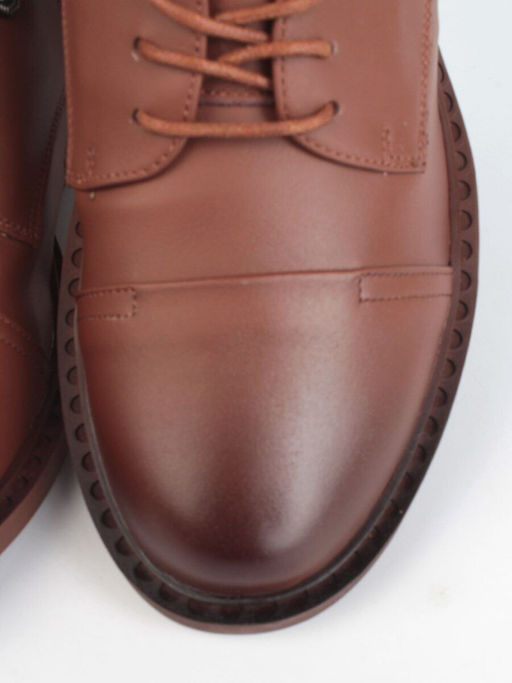 03-HP9954Z BROWN Полуботинки женские (натуральная кожа) - Фабричный китай фото 10