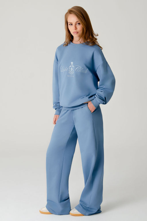 Арт. 2-540 Костюм женский с брюками 44-50 (4 шт) Цвет:Голубой - Калинка фото 9