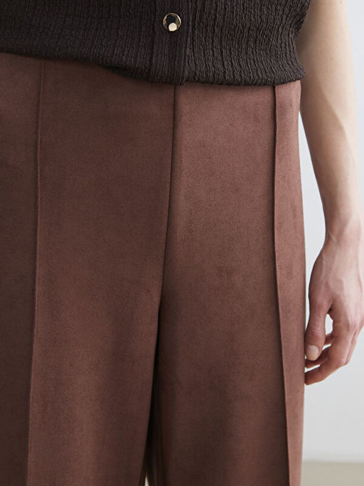 Loose Fit Kad?n S?et G?r?n?ml? Pantolon