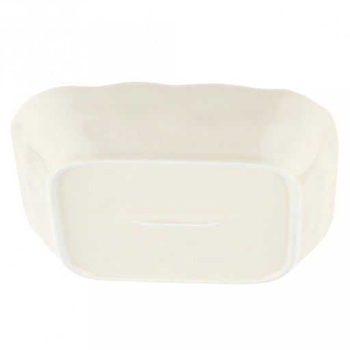 "Карусель" Тарелка глубокая фарфоровая 173х170х35мм, 450мл, асимметричная форма, с деколью, кремовый (Китай)