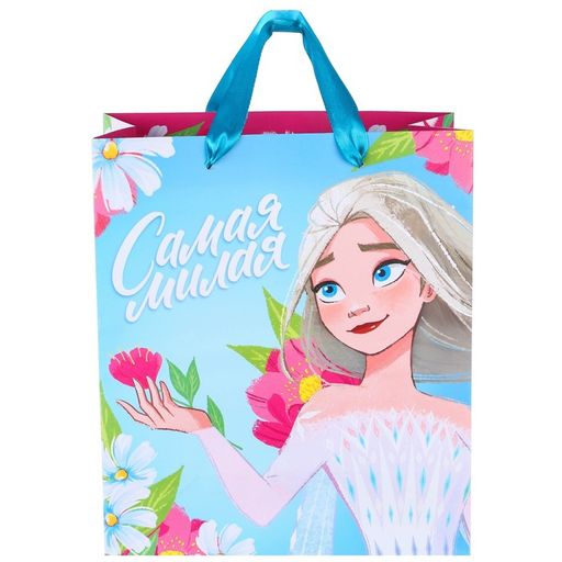 Пакет ламинированный вертикальный, "Самая милая", Холодное сердце, 23х27х11,5 см